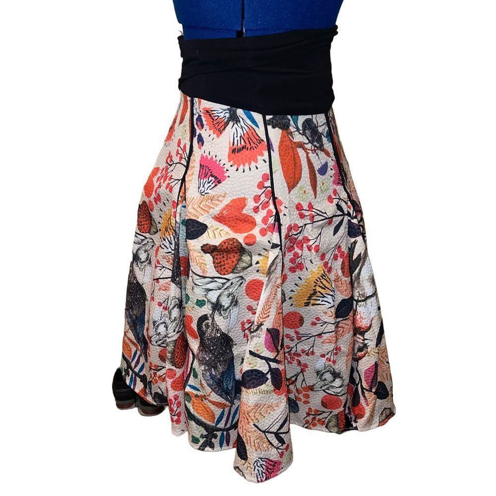 🎈SOLD🎈. Eva Franco Beige Anthropologie Songbird Skirt Sz 2 - Picture 6 of 12